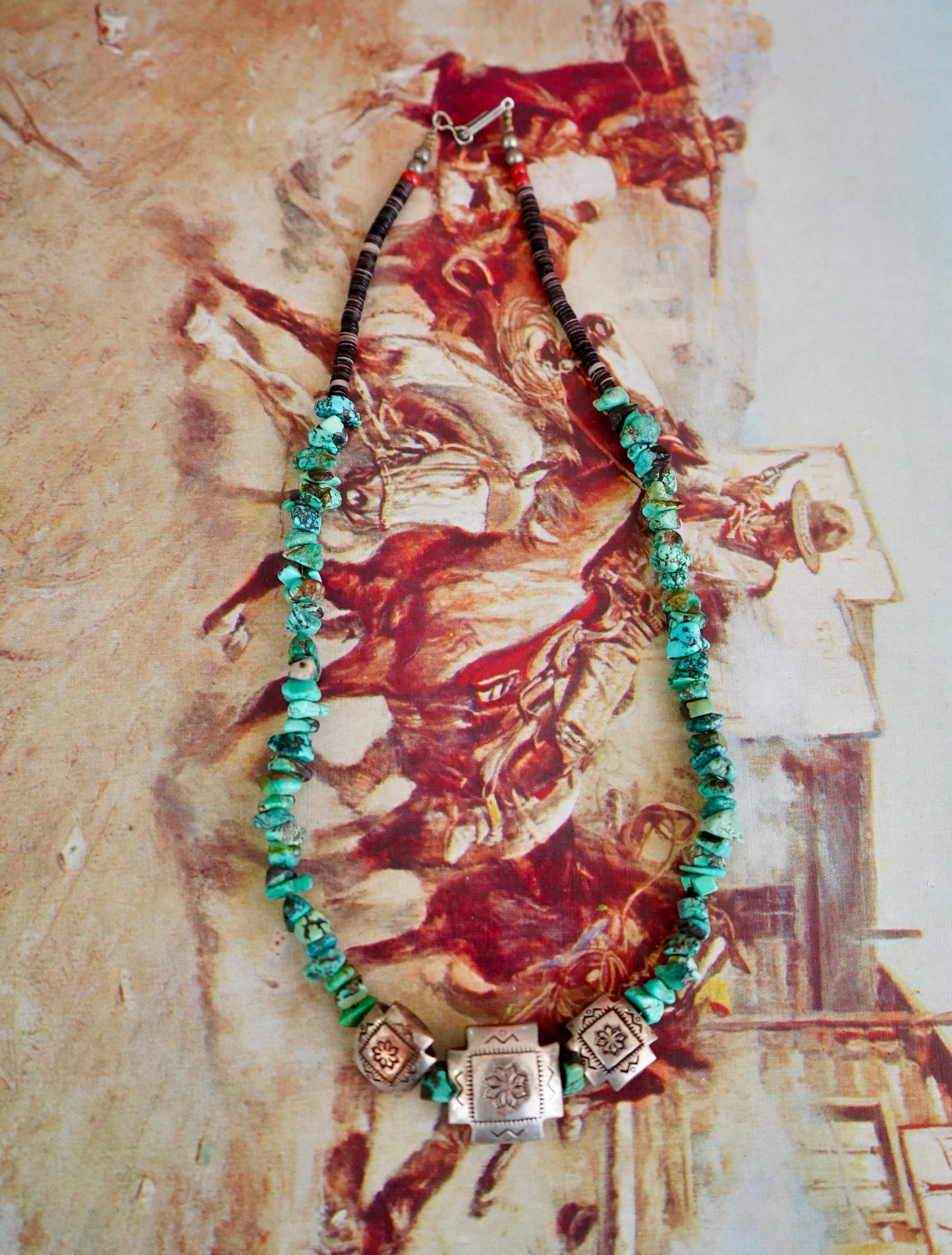 Vintage Turquoise Chip Necklaces