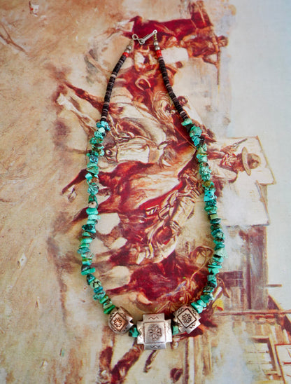 Vintage Turquoise Chip Necklaces