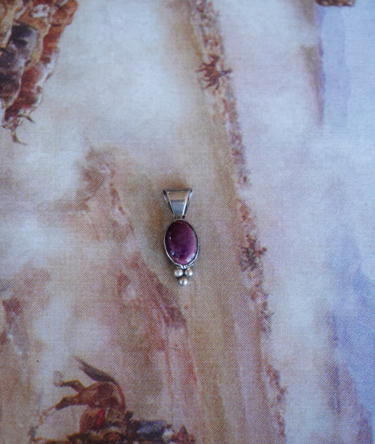 Vintage Purple Spiny Pendant