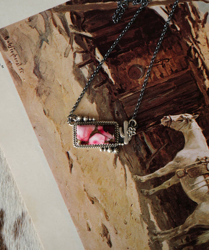 Cactus & Turquoise Bar Necklaces