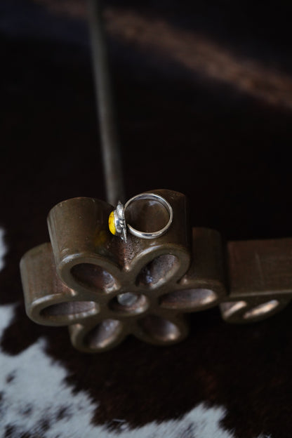 Honey Dahlia Rings - Adjustable