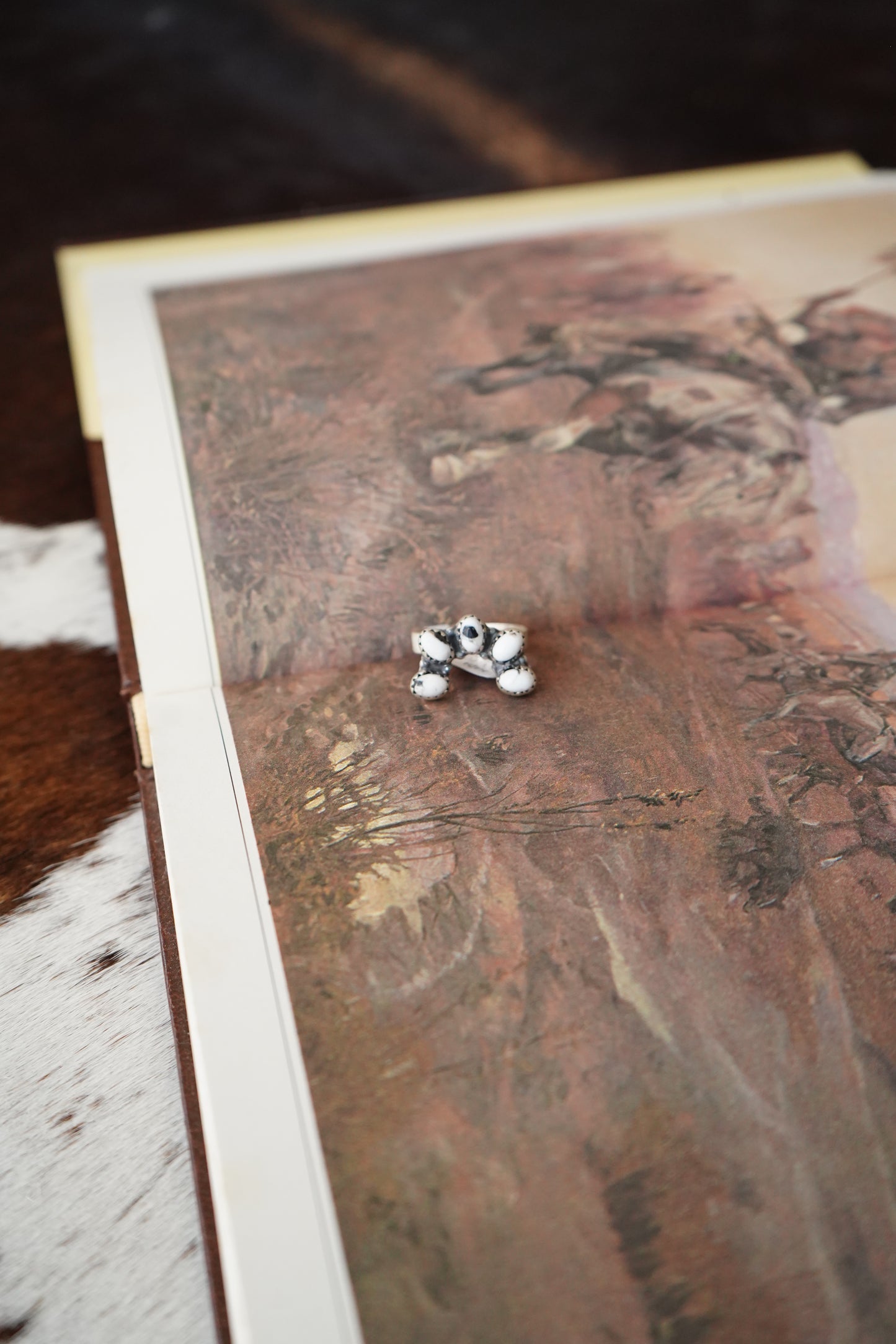 Turquoise Naja Adjustable Rings