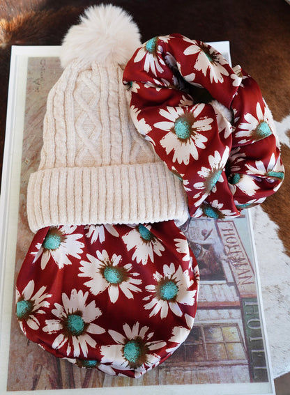 Satin Lined Neck Warmer & Beanie Sets