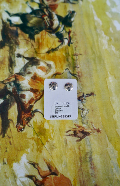 Concho Stud Earrings