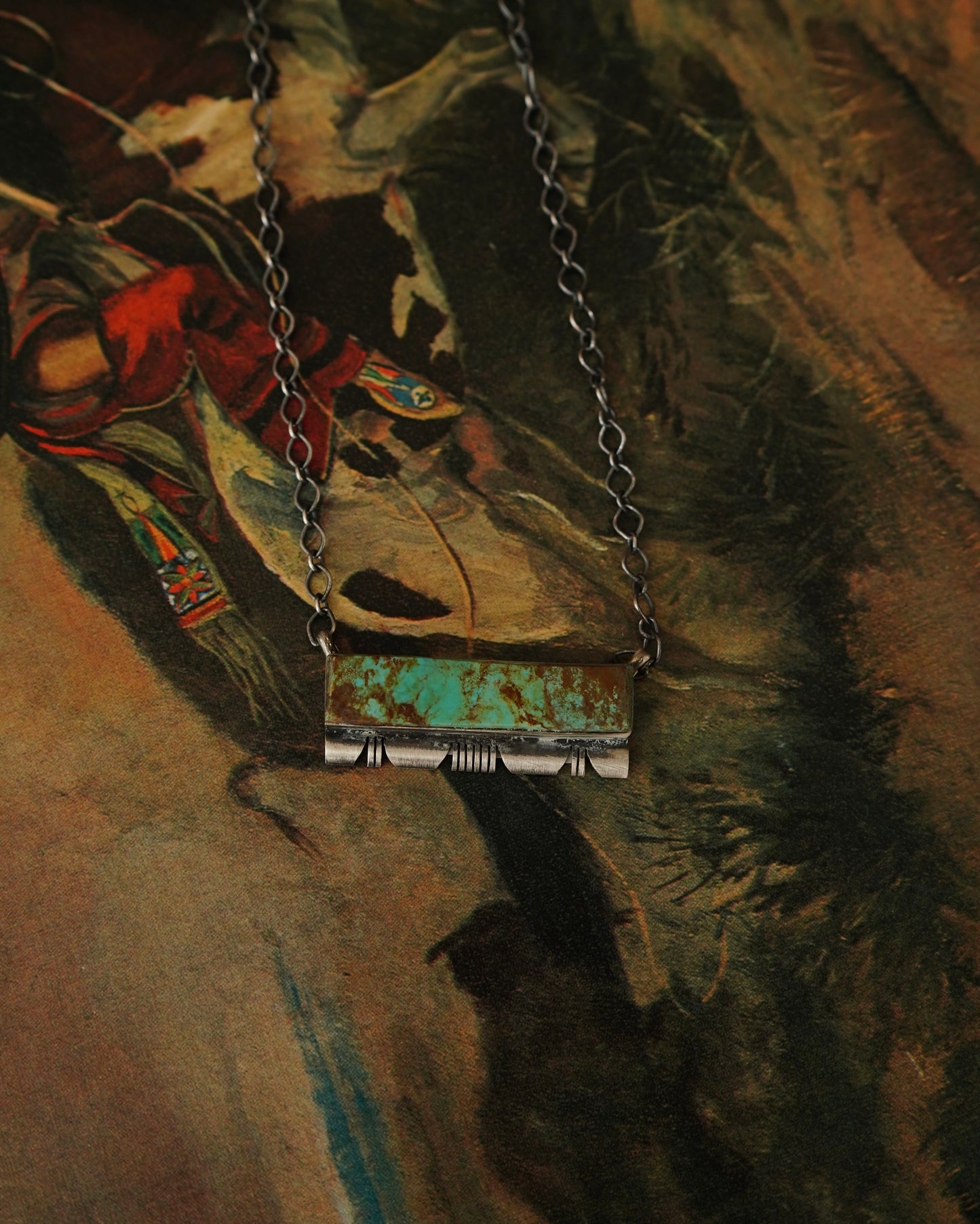 Turquoise Bar Necklaces