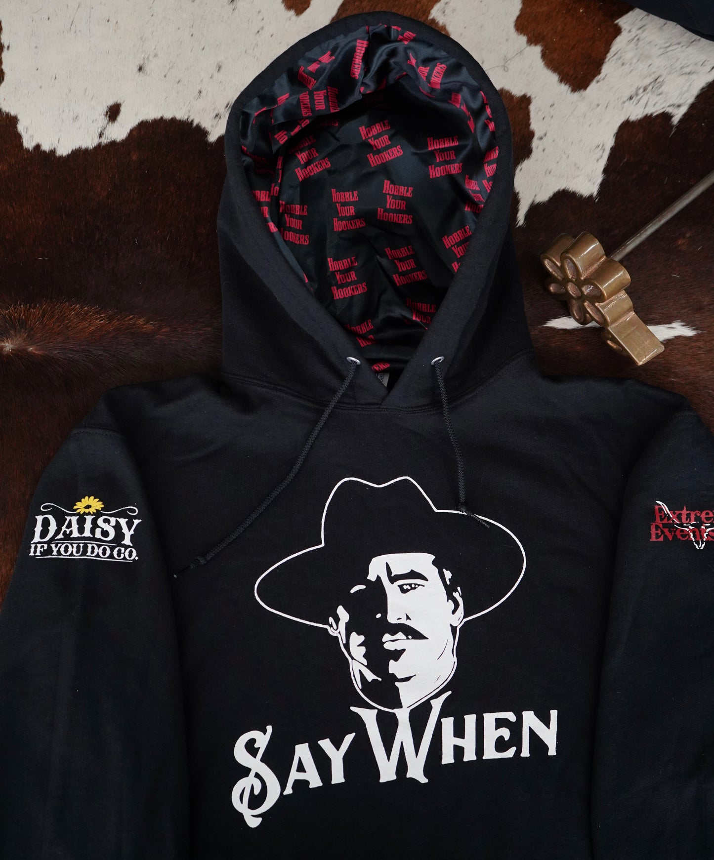 Say When Satin Lined Hooded Sweatshirts