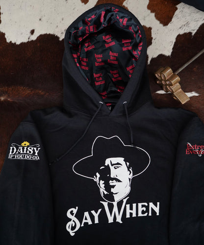 Say When Satin Lined Hooded Sweatshirts
