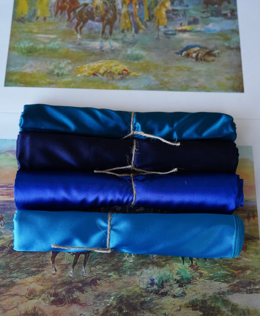 Blue Solid Wild Rags
