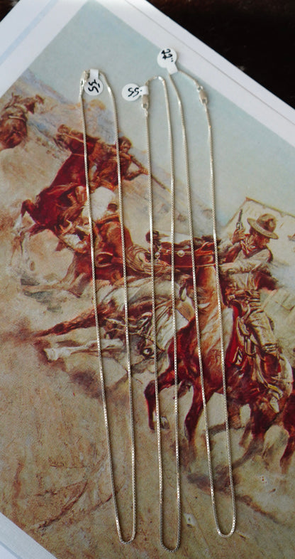 Italy Sterling Silver No Tangle Necklace Chains