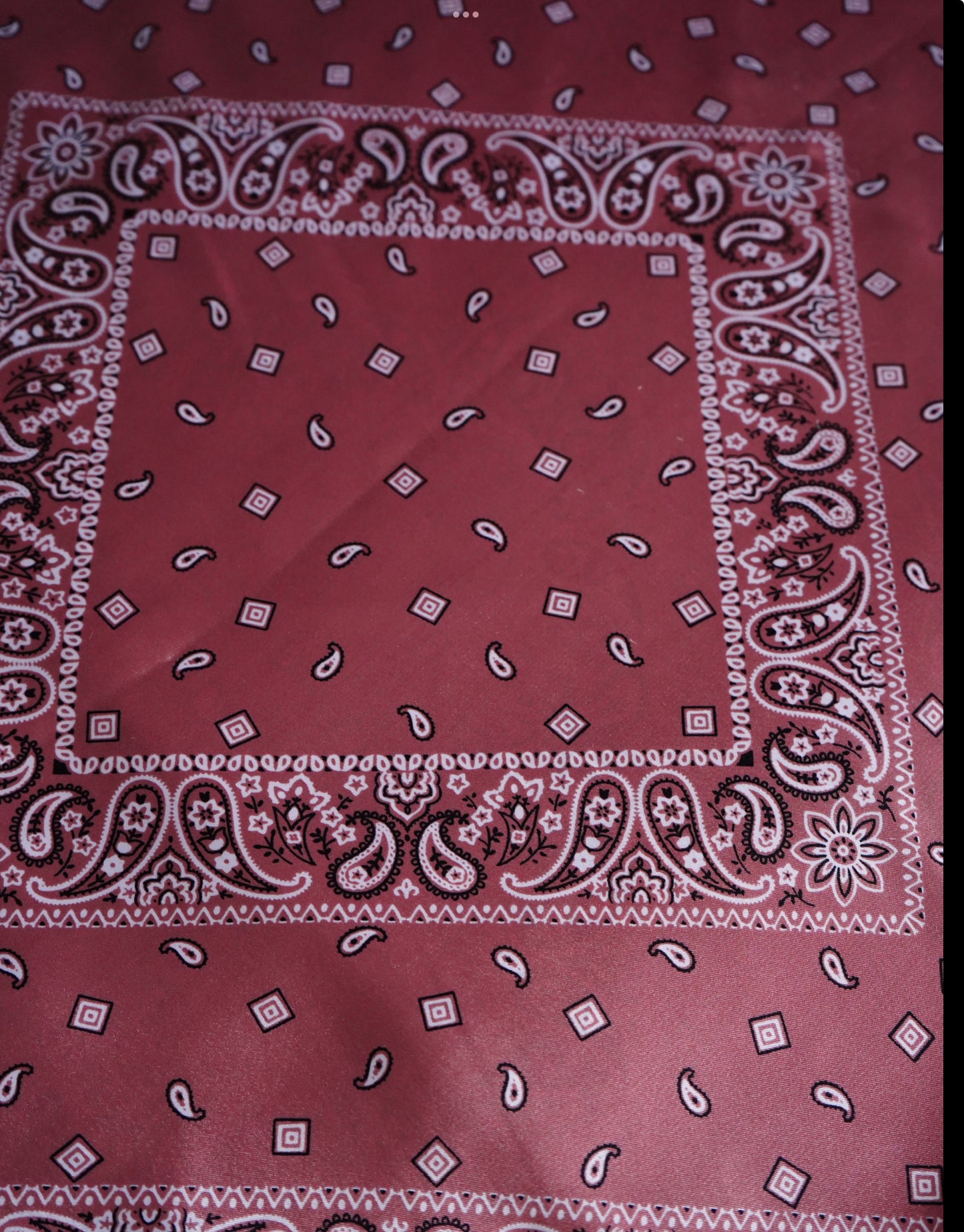 Mauve Paisley Squares DS Wild Rag