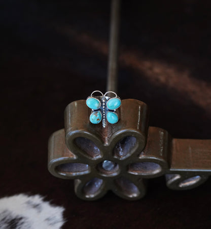 Turquoise Butterfly Rings - Adj