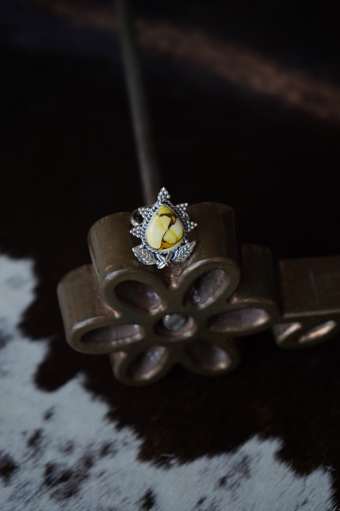 Honey Dahlia Rings - Adjustable