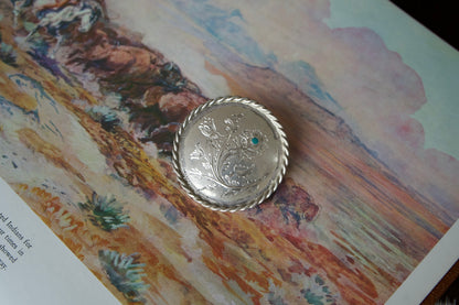 Vintage Sterling Silver Handmade Brooches