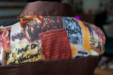 Load image into Gallery viewer, L - Cowboy Classics on Brown Button Down