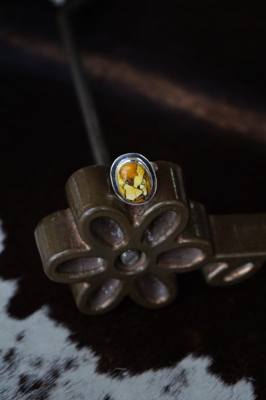 Honey Dahlia Rings - Adjustable