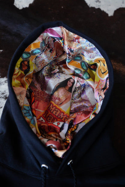 Daisy Branded Satin Lined Hoodies