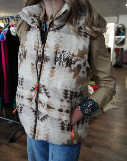 Daisy Spade Brown Aztec Vest
