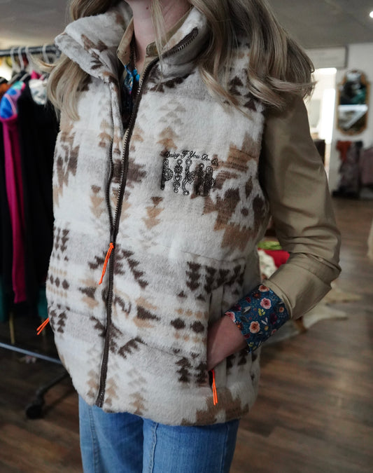 Daisy Spade Brown Aztec Vest