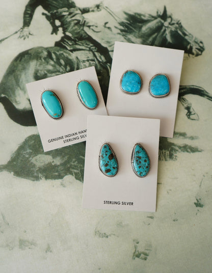 Donovan Nez Turquoise Stud Earrings