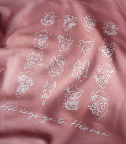 All Dogs - 1/2 Zip Pullover Sweatshirt Women's