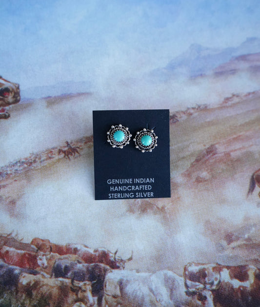 Robert Martinez Turquoise Starburst Stud Earrings