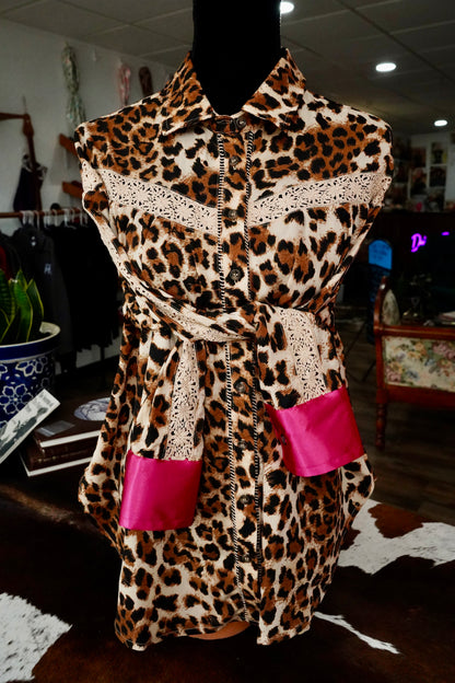Leopard Lace Button Downs