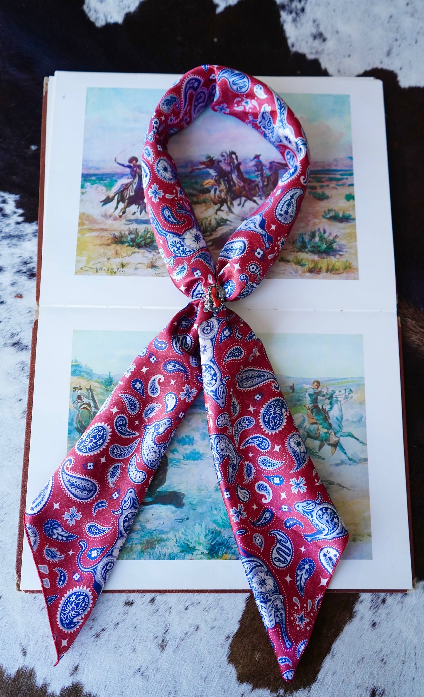 Patriotic Paisley Buckers Wild Rag