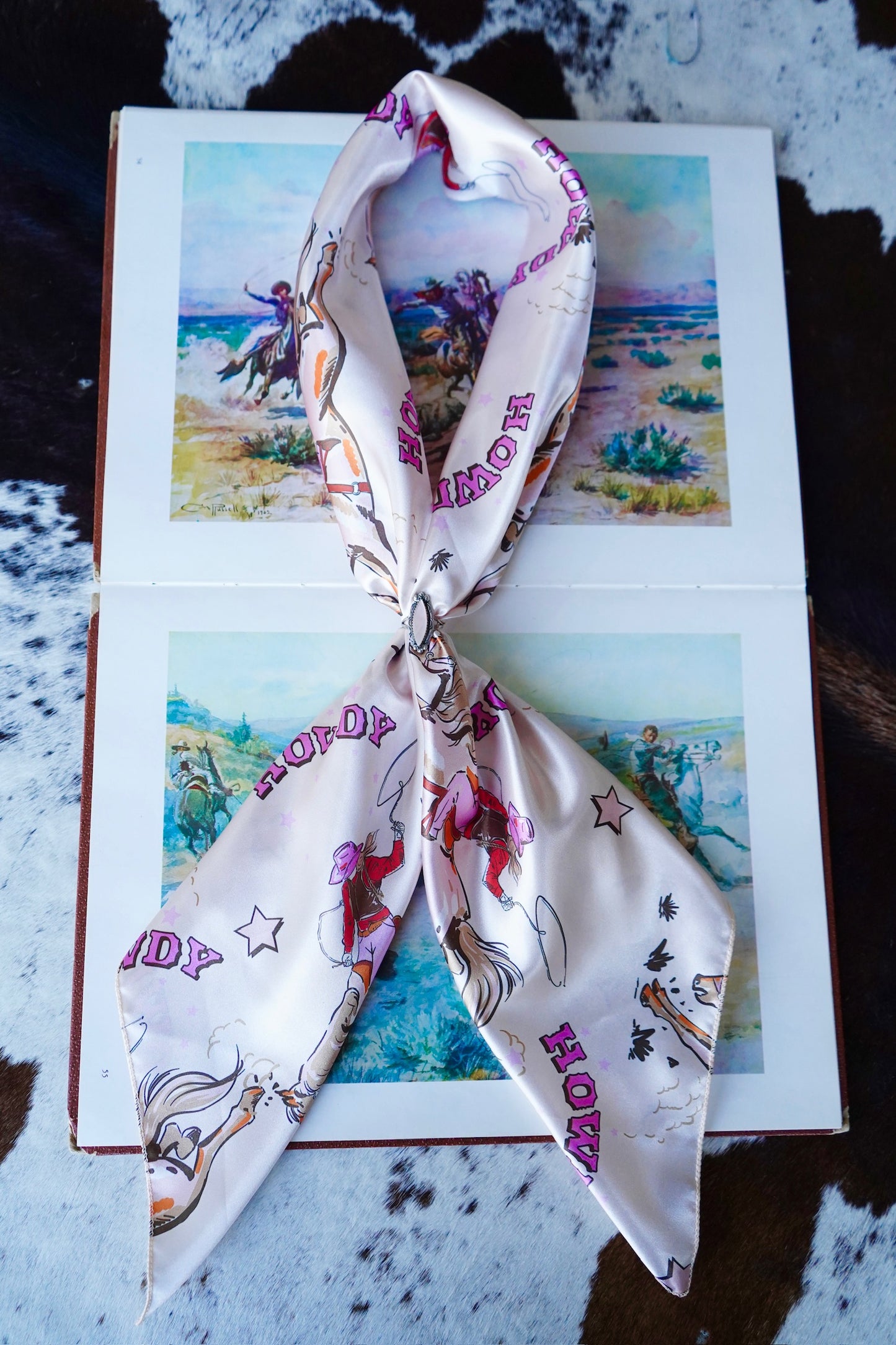 Pink Howdy Cowgal Wild Rag