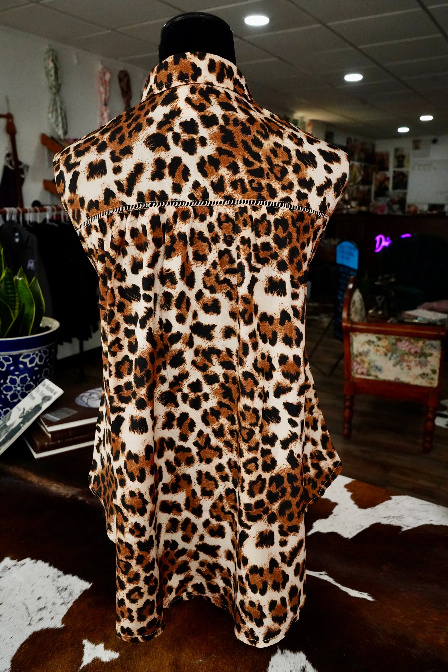 Leopard Lace Button Downs