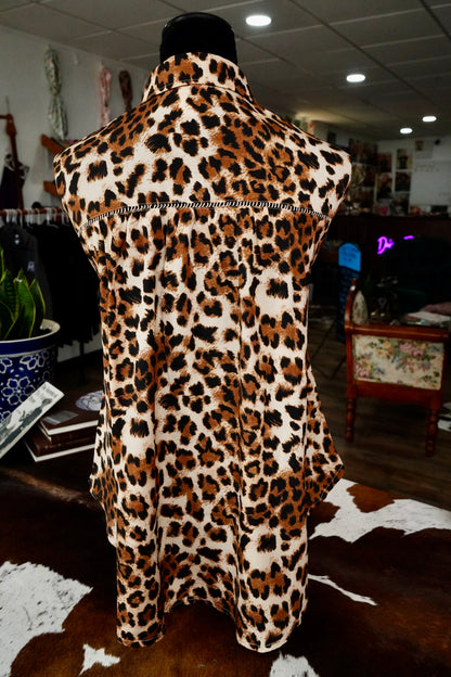Leopard Lace Button Downs