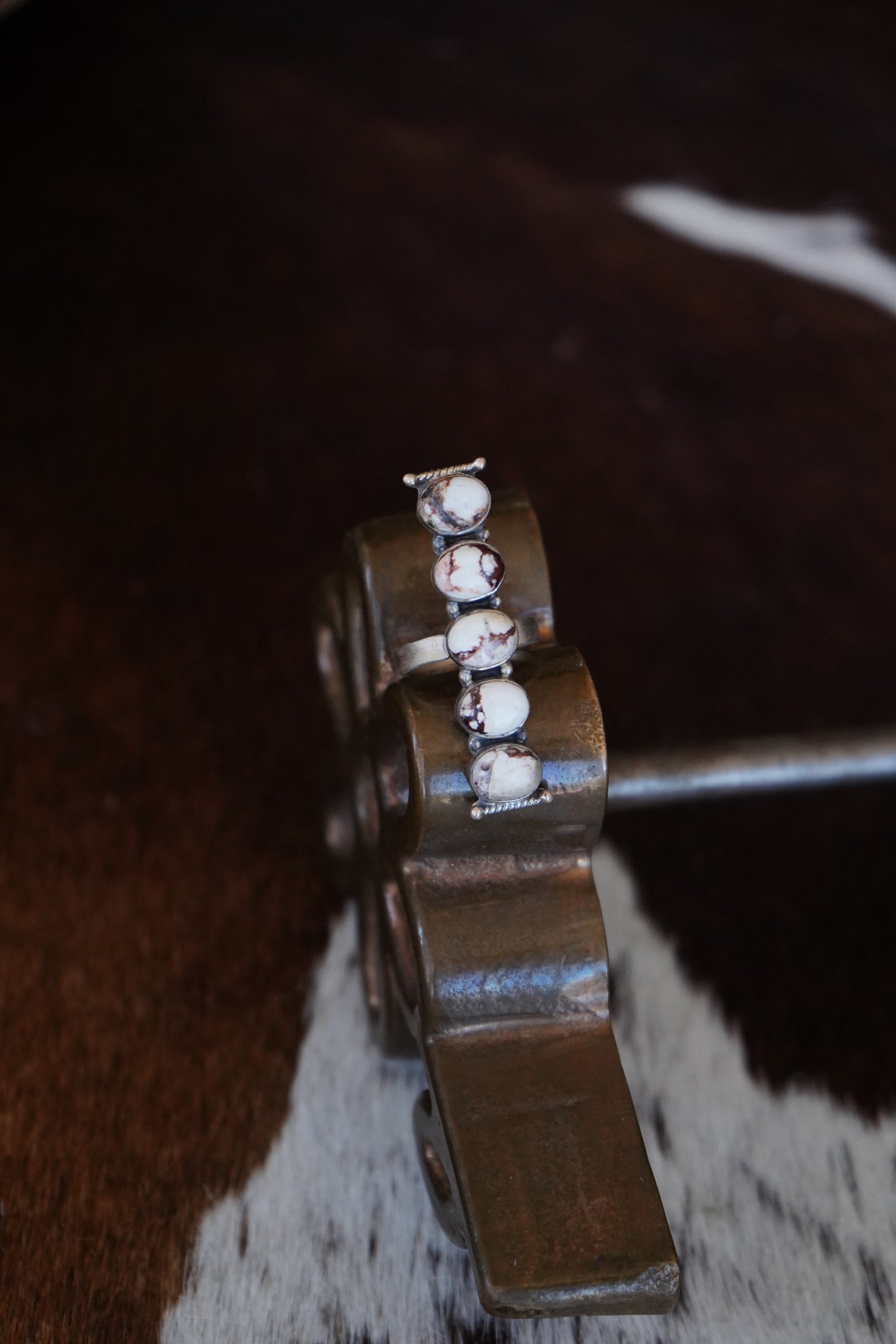 5 Stone Wild Horse Bar Ring - Adj