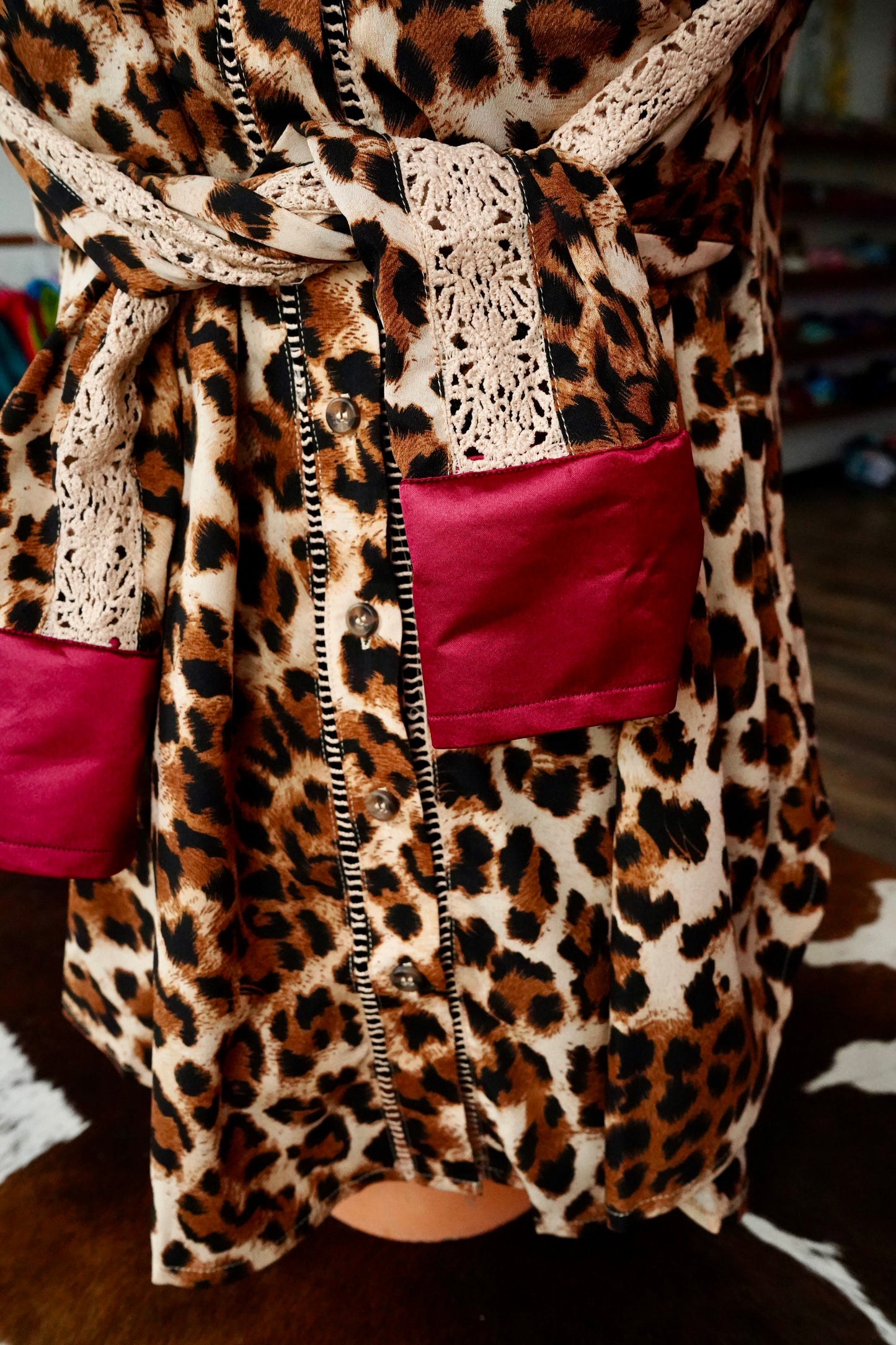 Leopard Lace Button Downs