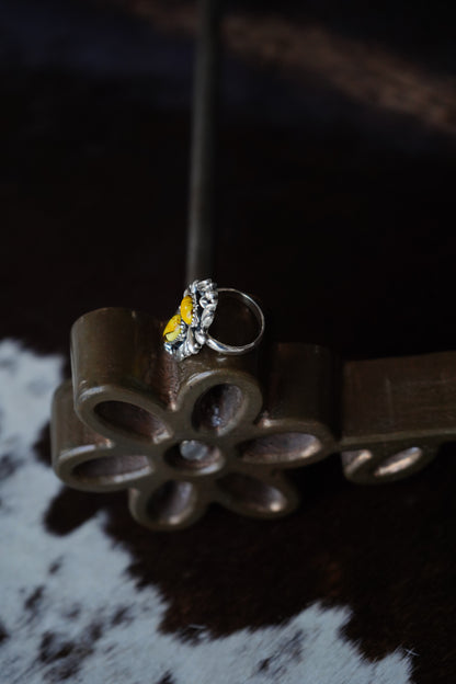 Honey Dahlia Rings - Adjustable