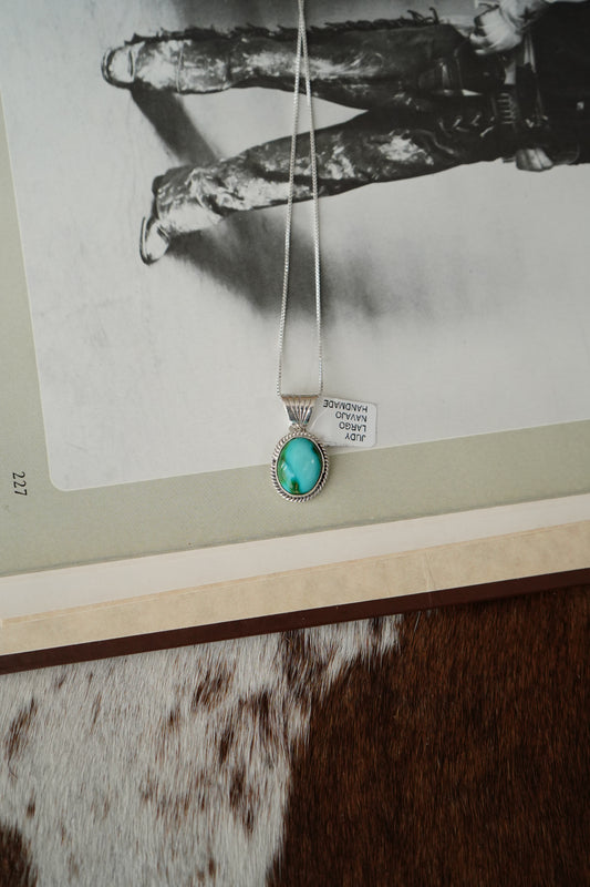 Judy Largo Sonoran Gold Turquoise Pendant