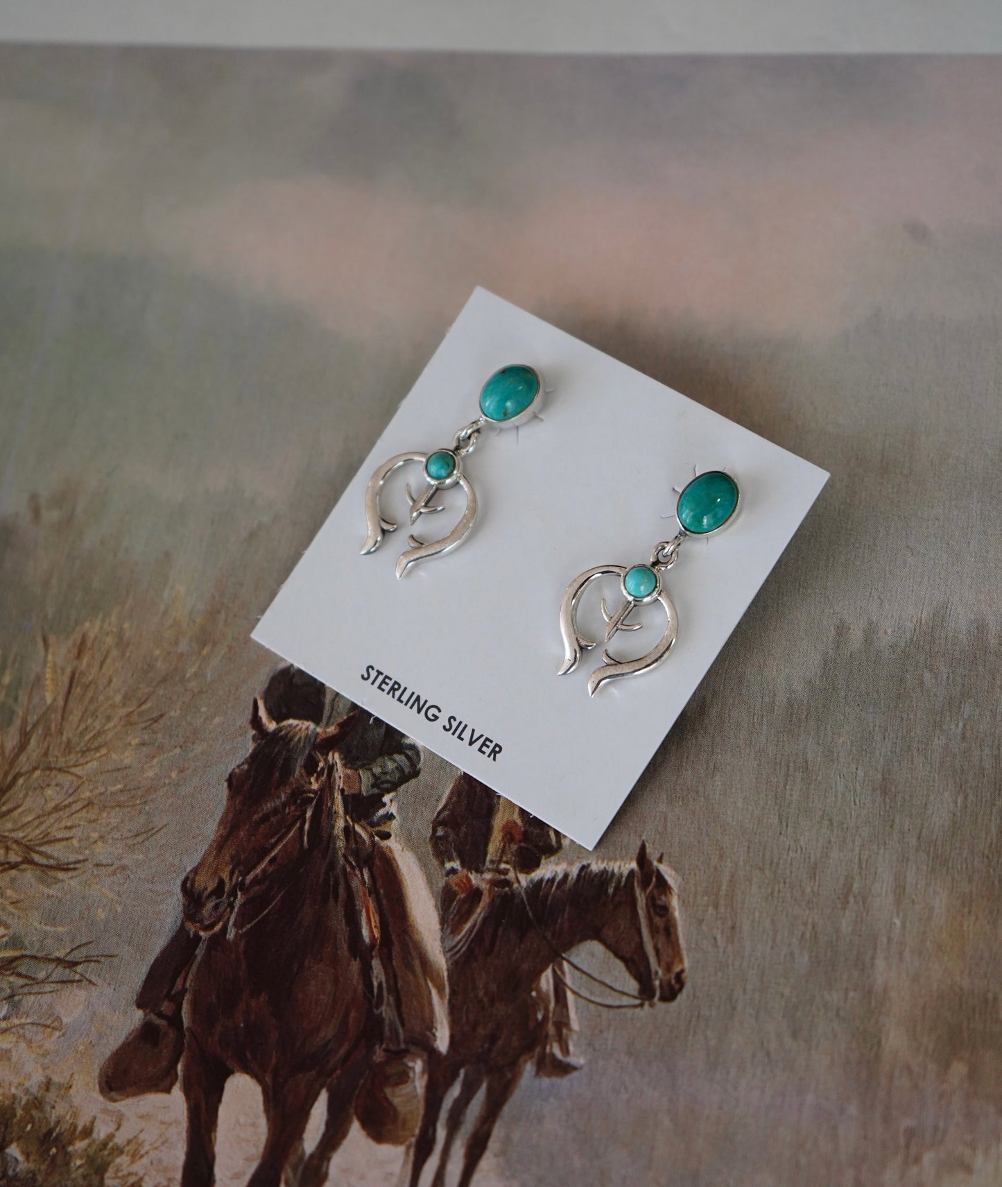 Dainty Turquoise Naja Stud Earrings