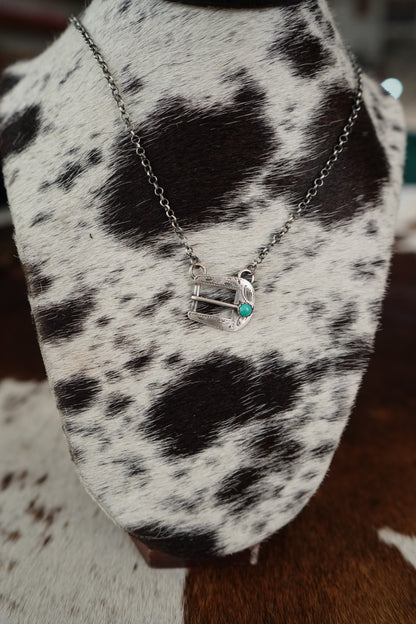 Single Stone Buckle Necklaces
