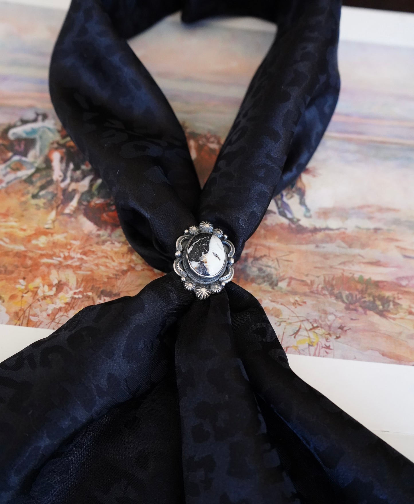 Small Jacquard Cheetah DS Wild Rags