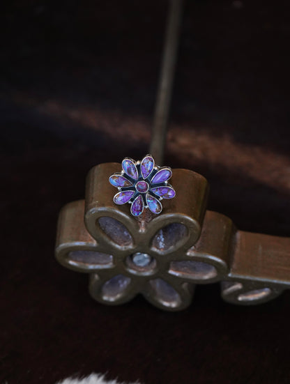 Turquoise Flower Rings