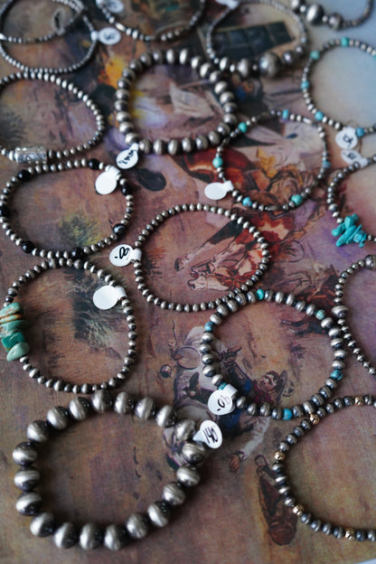 Sterling Silver Pearl Stretchy Bracelets