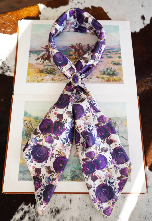 Plum Roses Wild Rag