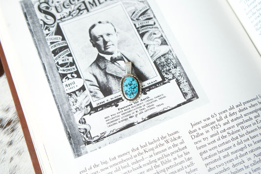 Bisbee Oval Turquoise Pendant