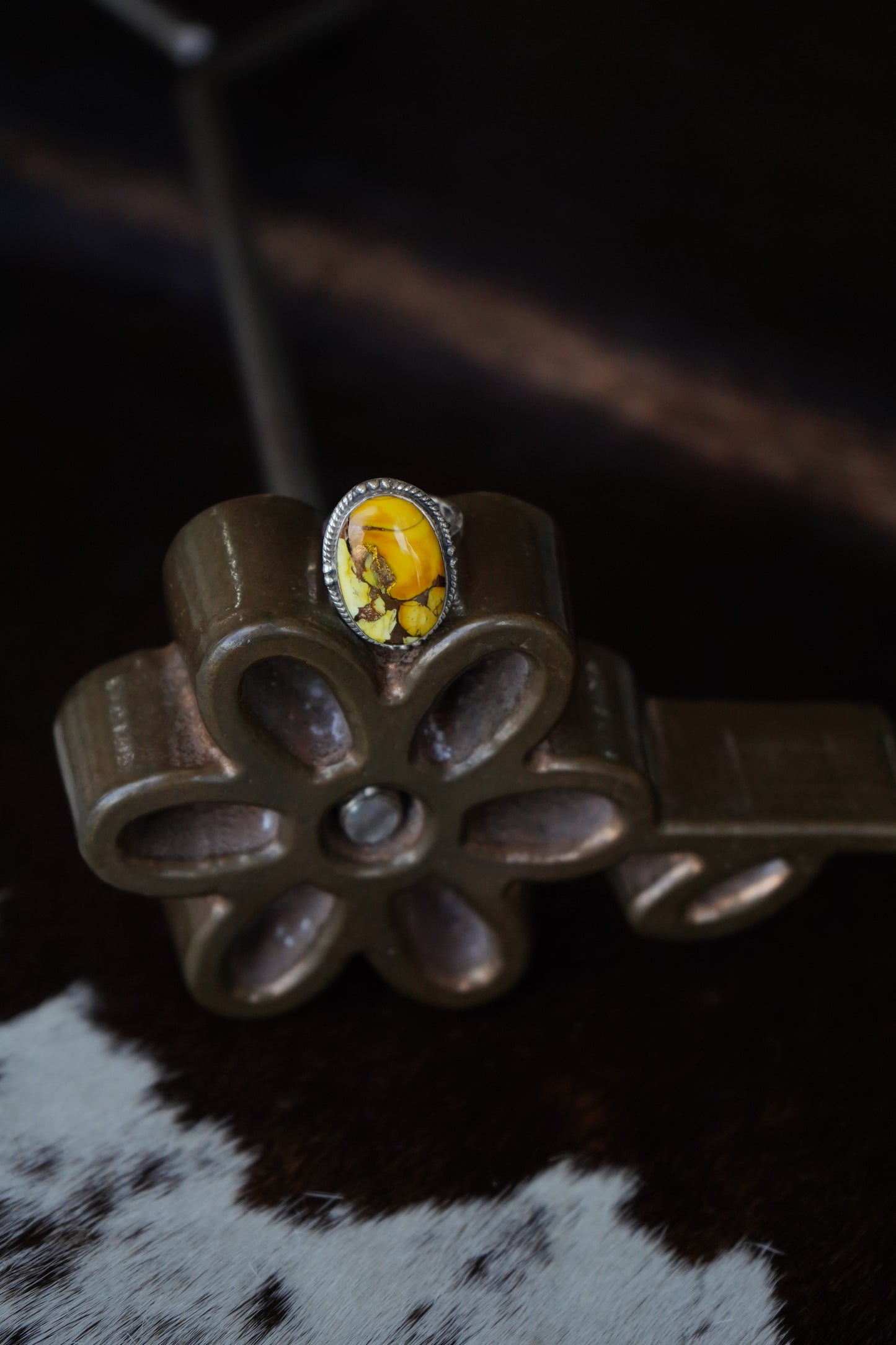 Honey Dahlia Rings - Adjustable