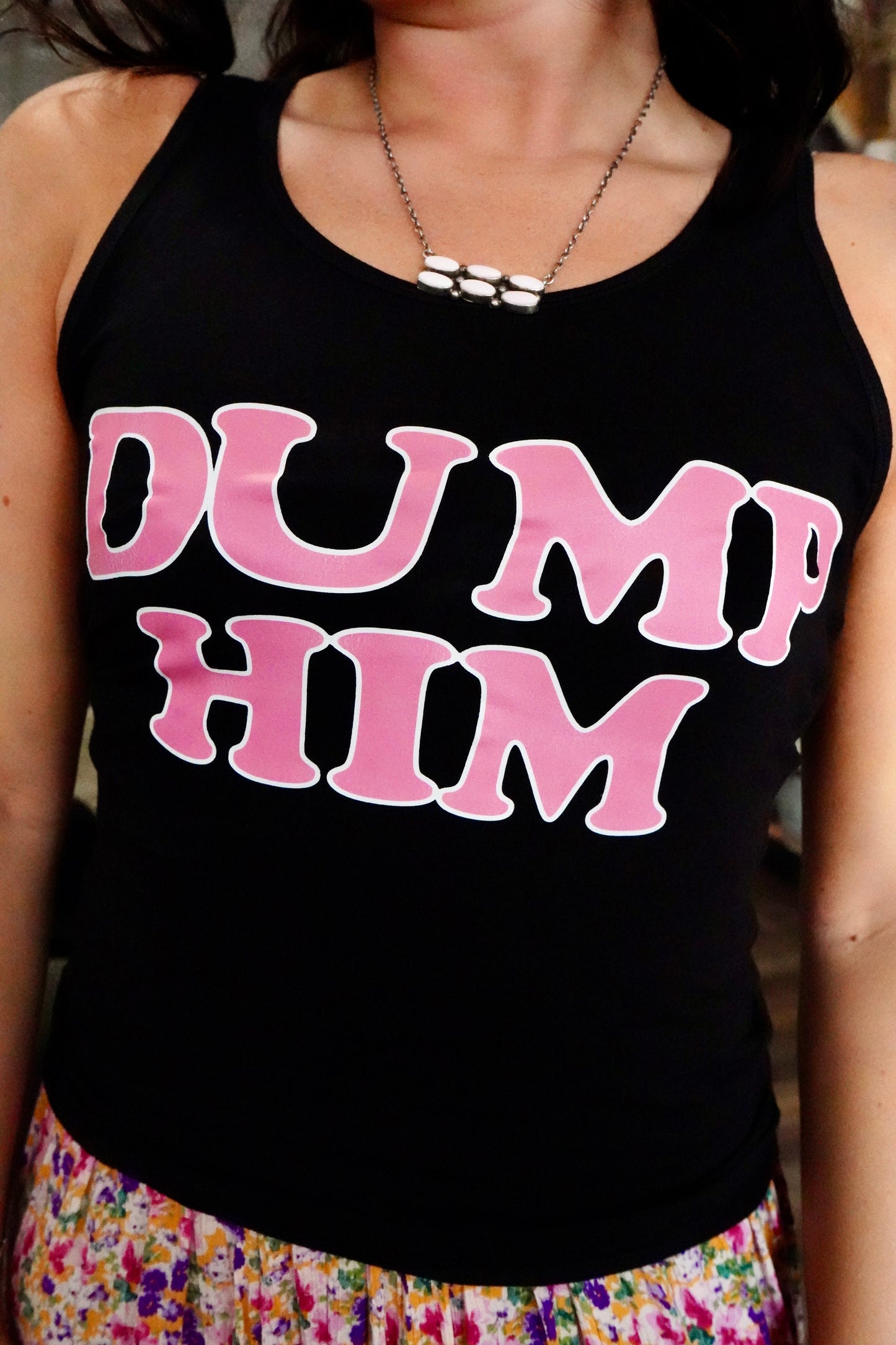 Dump Him Racerback Tank Tops