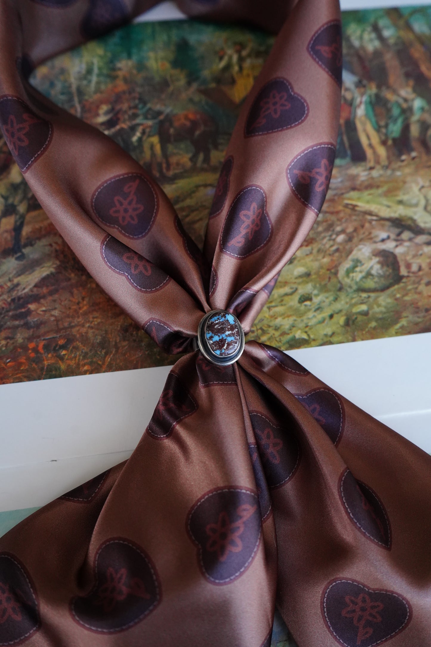 DiYDCo Line - Daisy Branded Leather Wild Rag