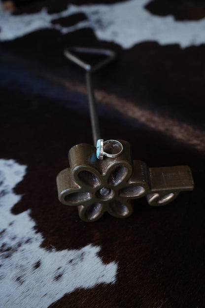 Cotton Candy Teardrop Ring - Sz 5