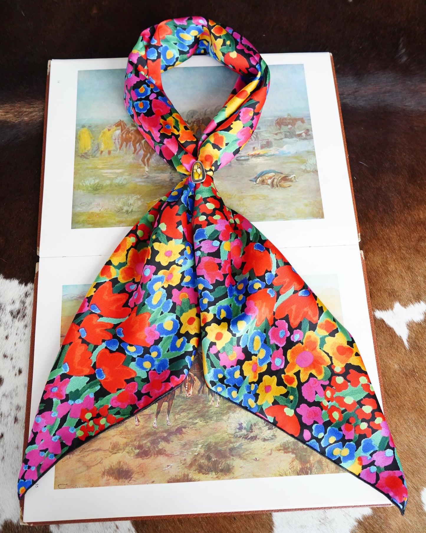 Water Painted Wildflowers DS Wild Rag