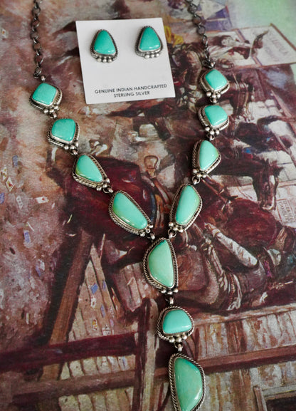 John Skeets Kingman Turquoise Necklace Set
