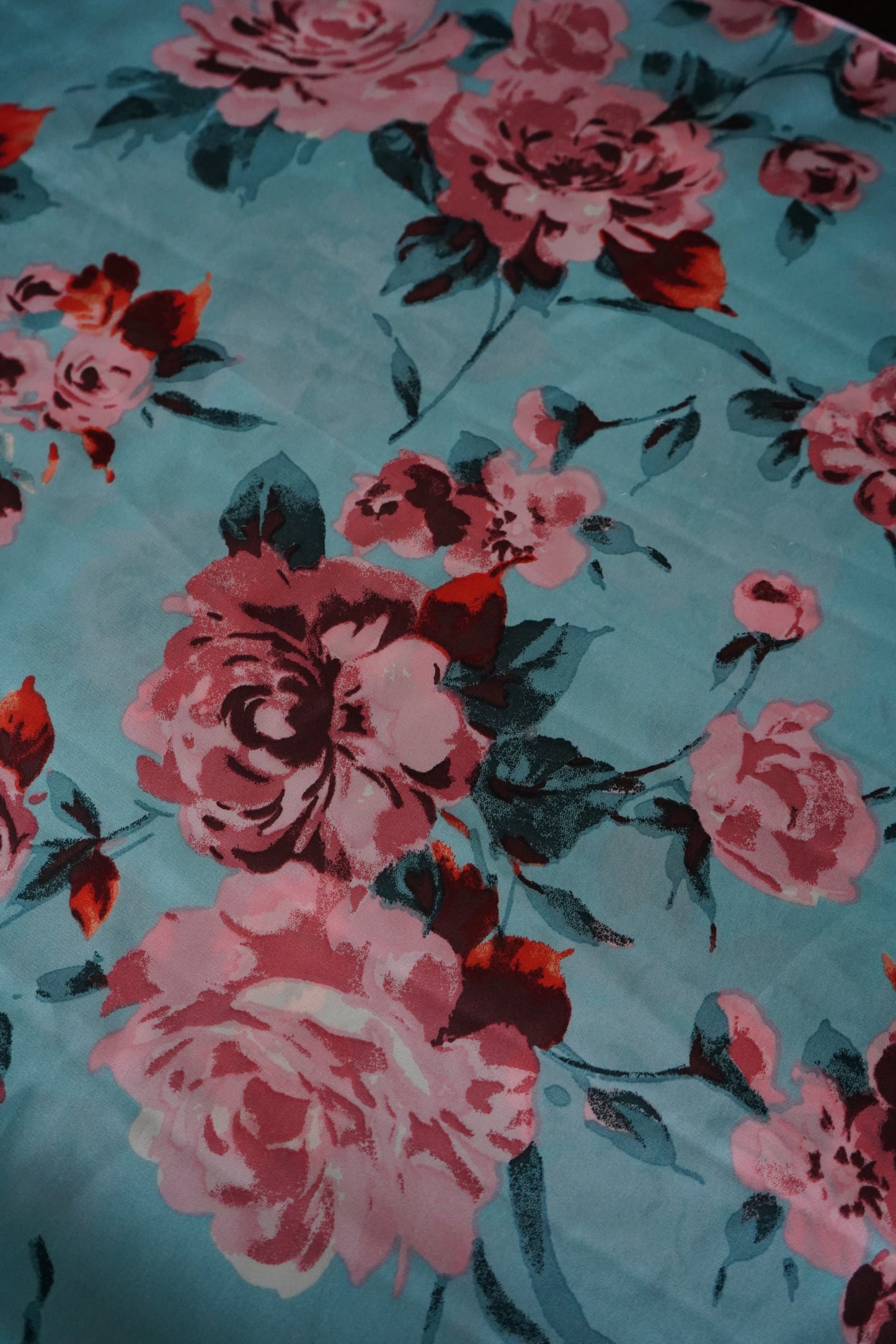 Pink Painted Floral DS Wild Rag