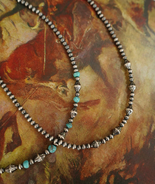 Sterling Silver Textured Torpedo Necklaces