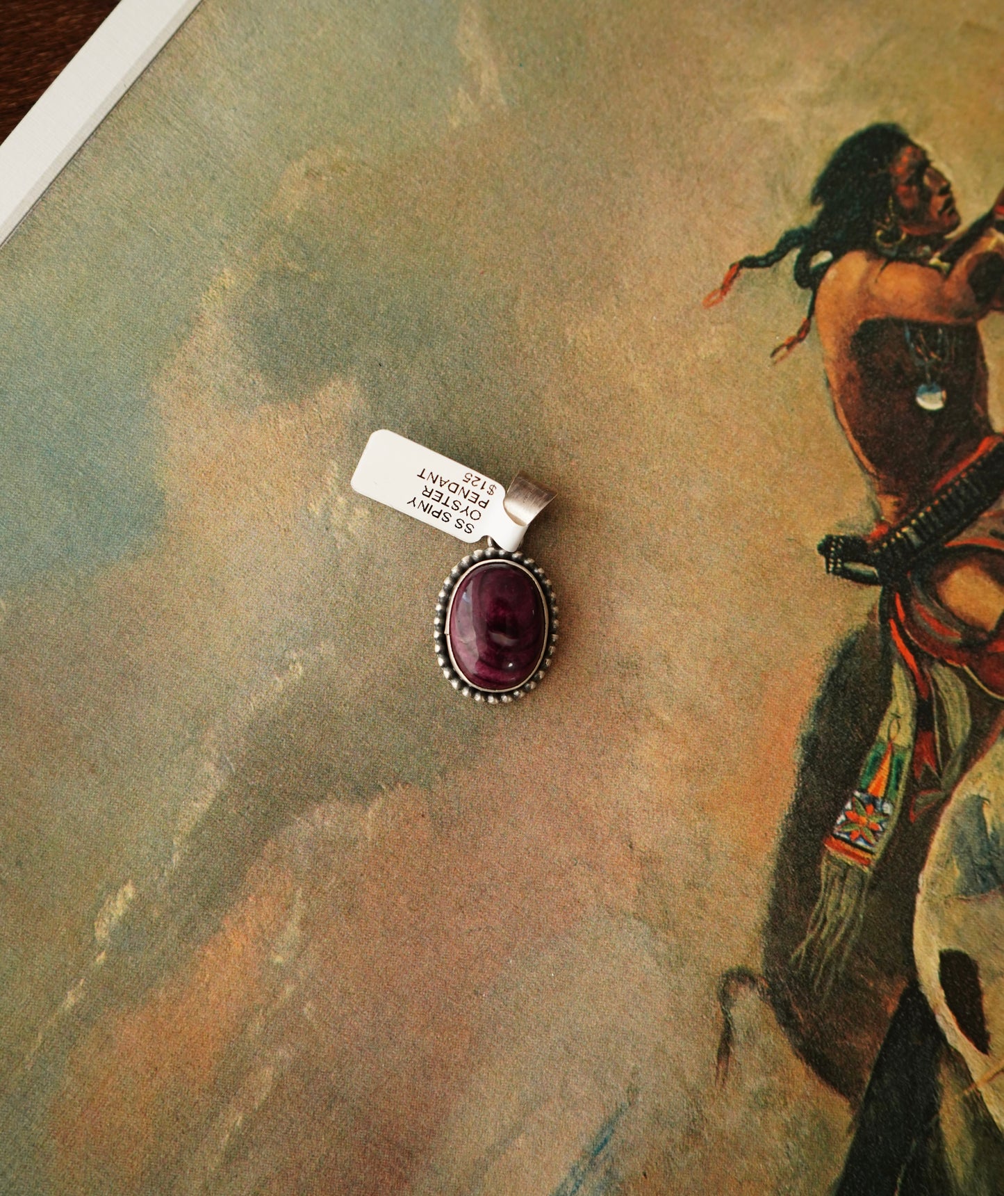 Scott Skeets Purple Spiny Pendant